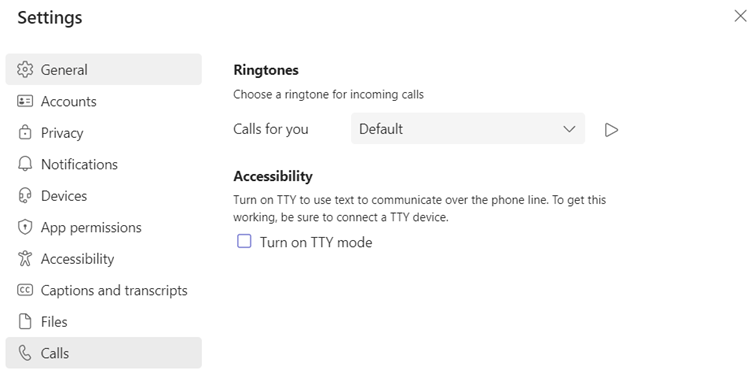 Call Settings without an license